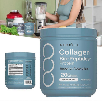 Neocell Collagen Bio-Peptides Powder 20Oz - Grassfed Protein Supplement - Advanced with 18 Essential Amino Acids