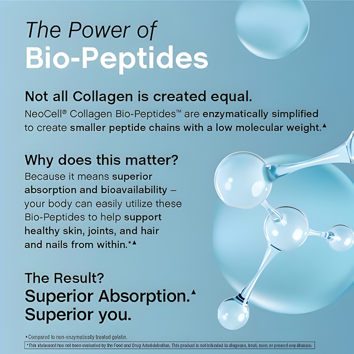 Neocell Collagen Bio-Peptides Powder 20Oz - Grassfed Protein Supplement - Advanced with 18 Essential Amino Acids